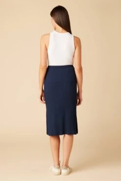 Vindy Paris Rib Skirt - Ocean -Women Clothing Sales 0054 Vindy Ocean 3 de835a48 84c3 449d b920 389be736ddfa