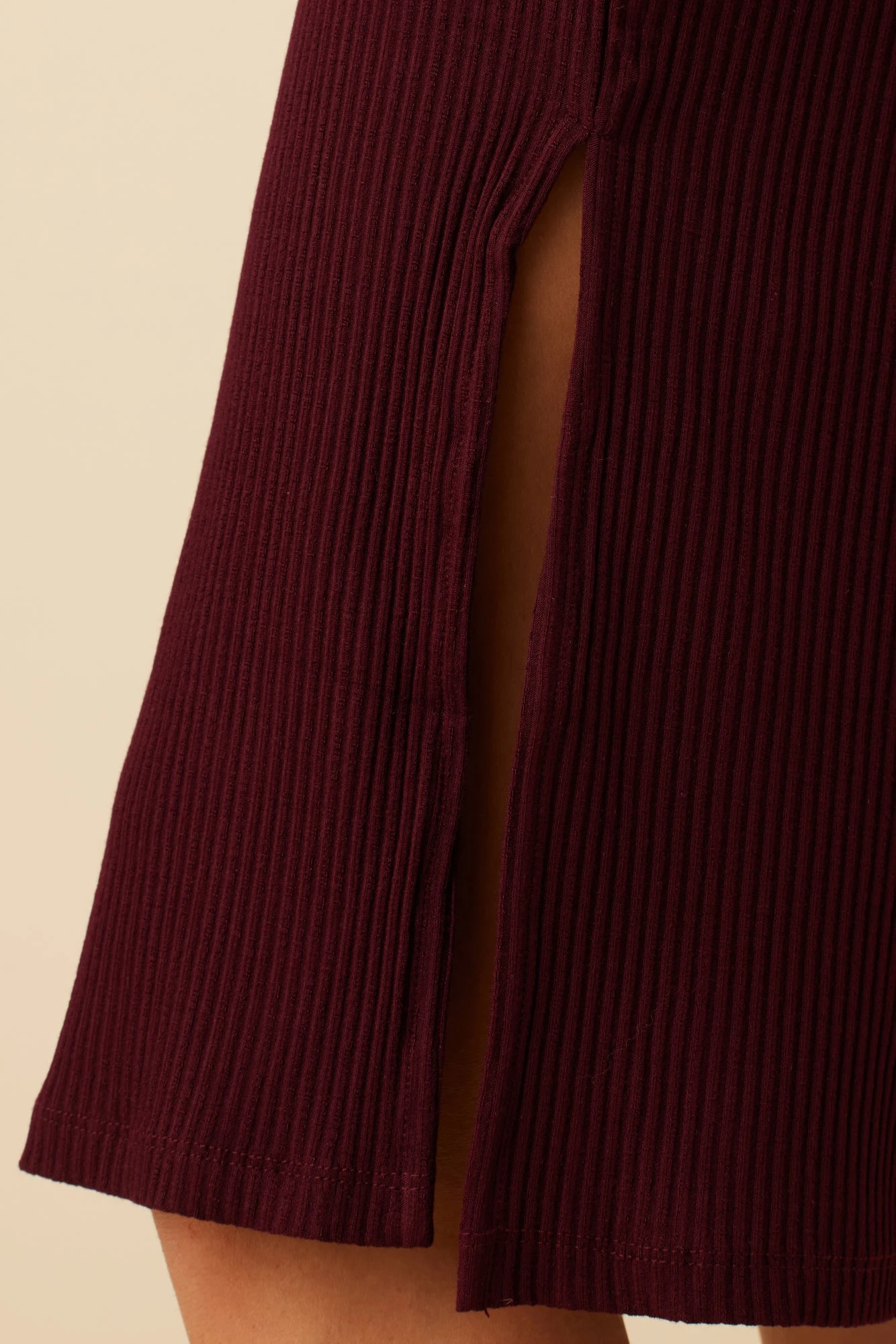 Vindy Paris Rib Skirt - Plum Ora Stripe 5 Vindy Paris Rib Skirt - Plum Ora Stripe - Image 5