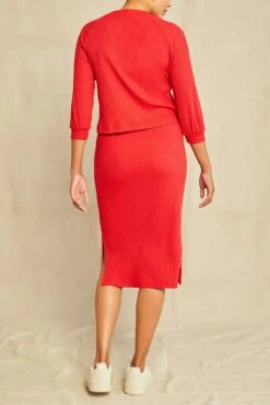 Vindy Paris Rib Skirt - Zinnia -Women Clothing Sales 0054 Vindy Zinnia 2250 web 878cc1ad 37e1 462e 9914 166b8fa2c5ef