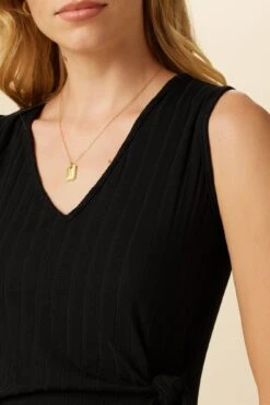 Cornelia Provence Rib Dress - Black -Women Clothing Sales 0082 Cornelia Rib Black 4