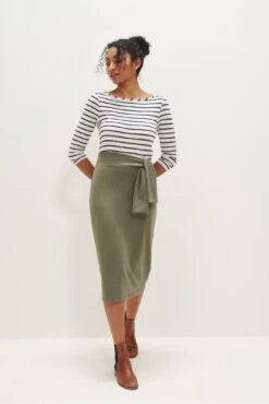Aria Reverie Terry Skirt - Vetiver -Women Clothing Sales 0097 Aria Reverie Terry Vetiver 6405 web fa6160e2 4e59 425c b912 cedd798dc59b