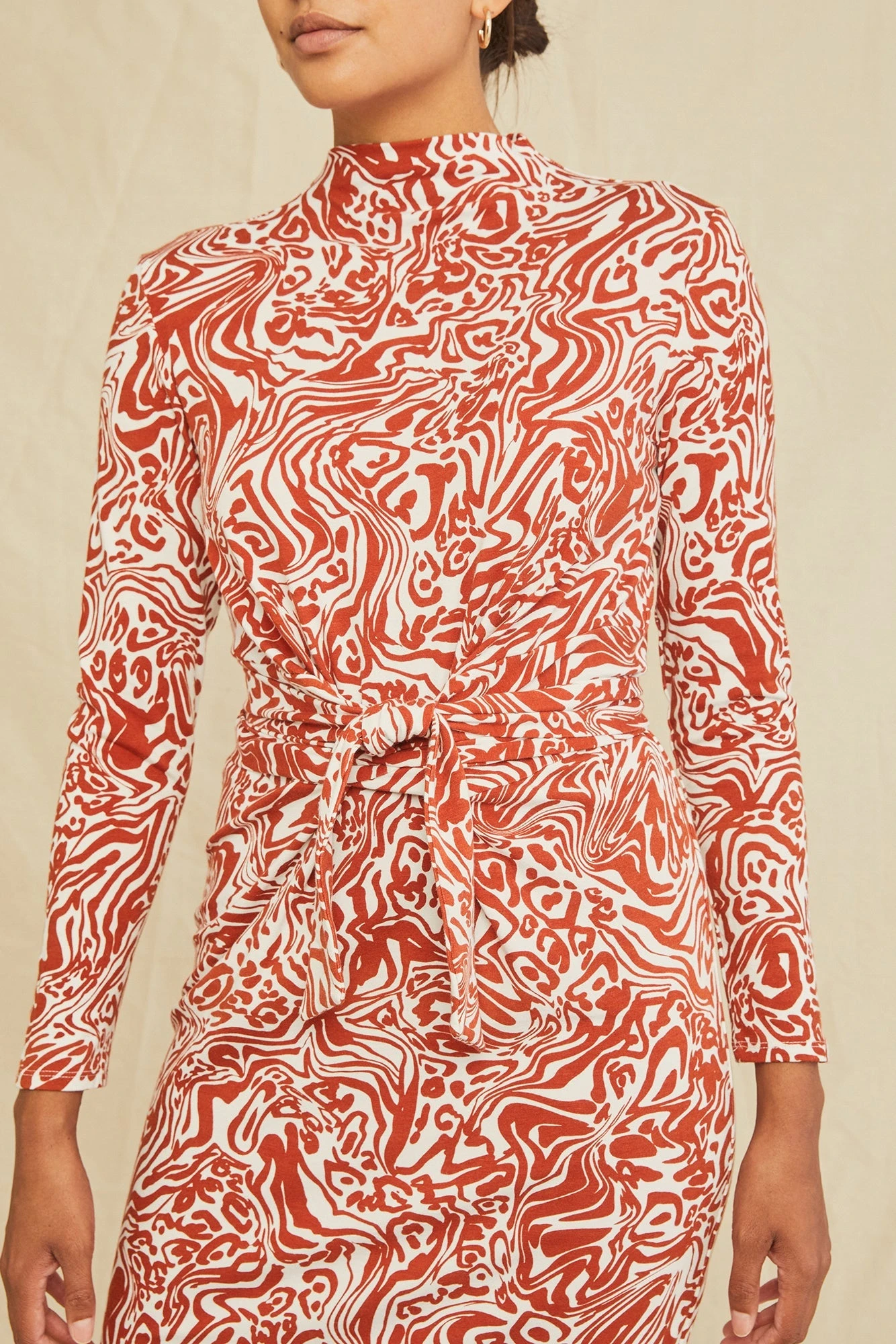 Castile Reverie Knit Dress - Gatsby Print 4 Castile Reverie Knit Dress - Gatsby Print - Image 4