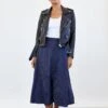Poppy Skirt - Beryl Navy