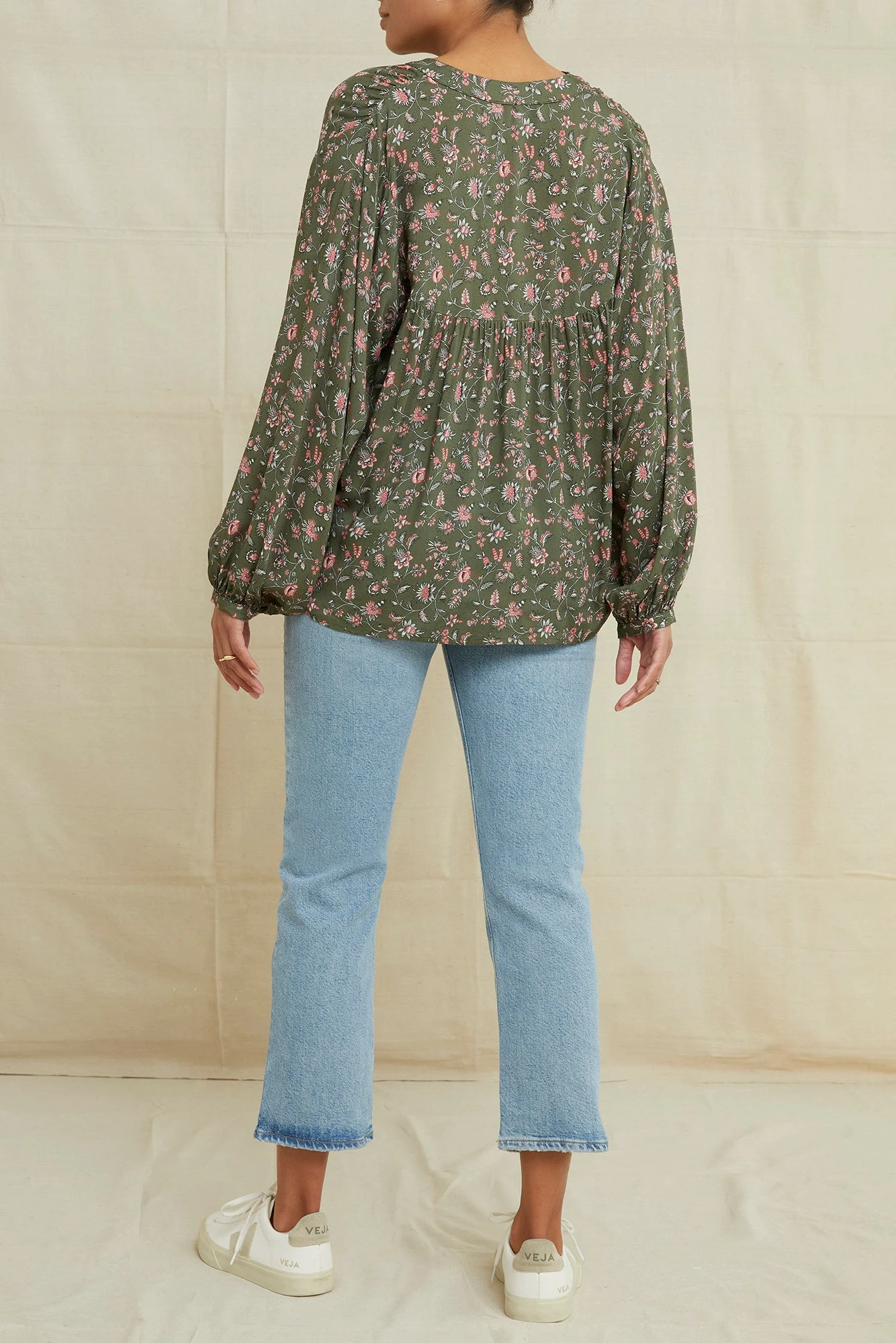 Mai Ecovero Blouse - Lago Green 3 Mai Ecovero Blouse - Lago Green - Image 3