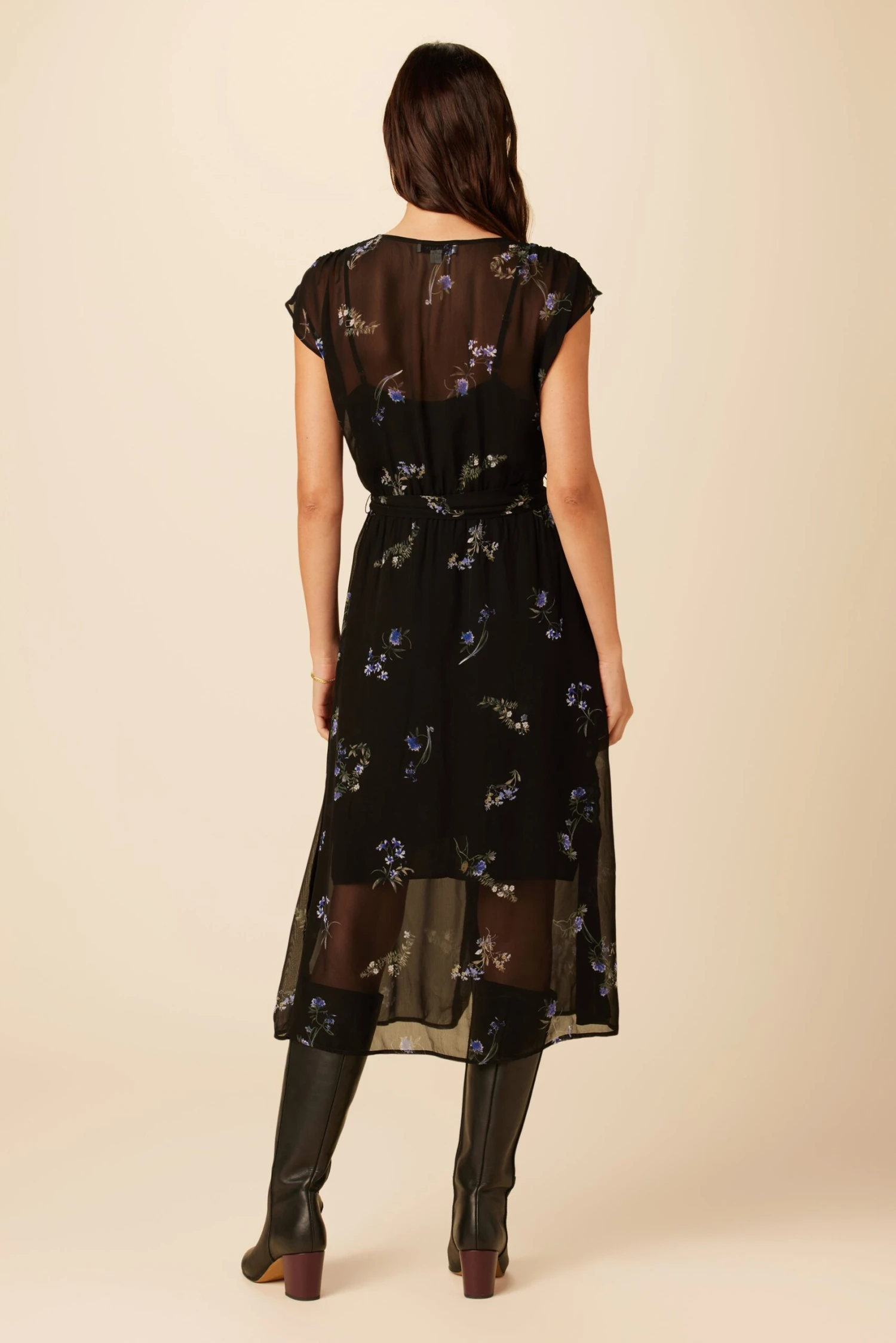 Marianna Chiffon Dress - Nahlia Floral 3 Marianna Chiffon Dress - Nahlia Floral - Image 3