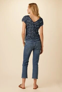 Laurie Silken Modal Tee - Squared Up Black -Women Clothing Sales 0204 Laurie Squared Up Black 3