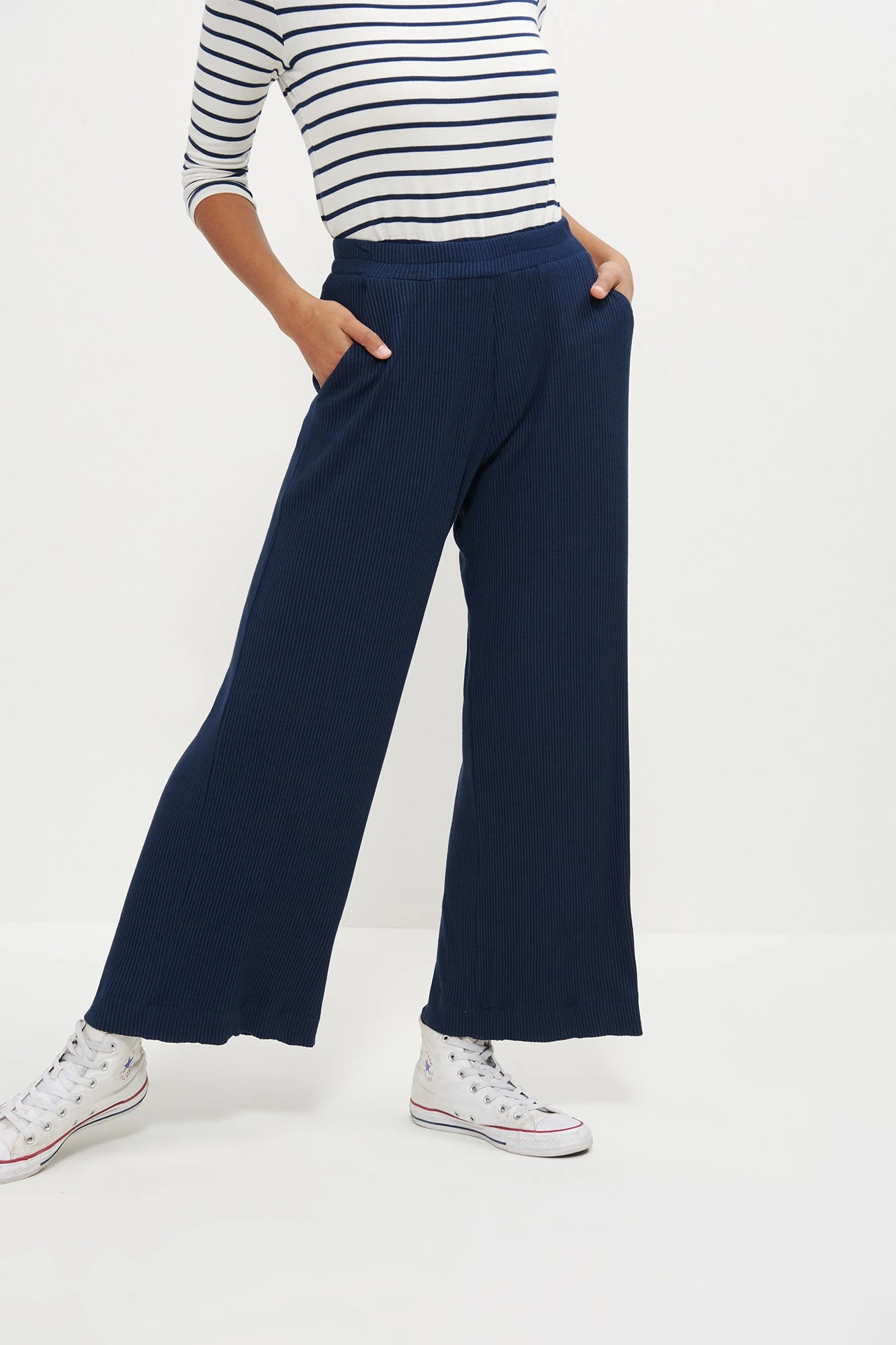 Willow Paris Rib Pants - Ocean 3 Willow Paris Rib Pants - Ocean - Image 3