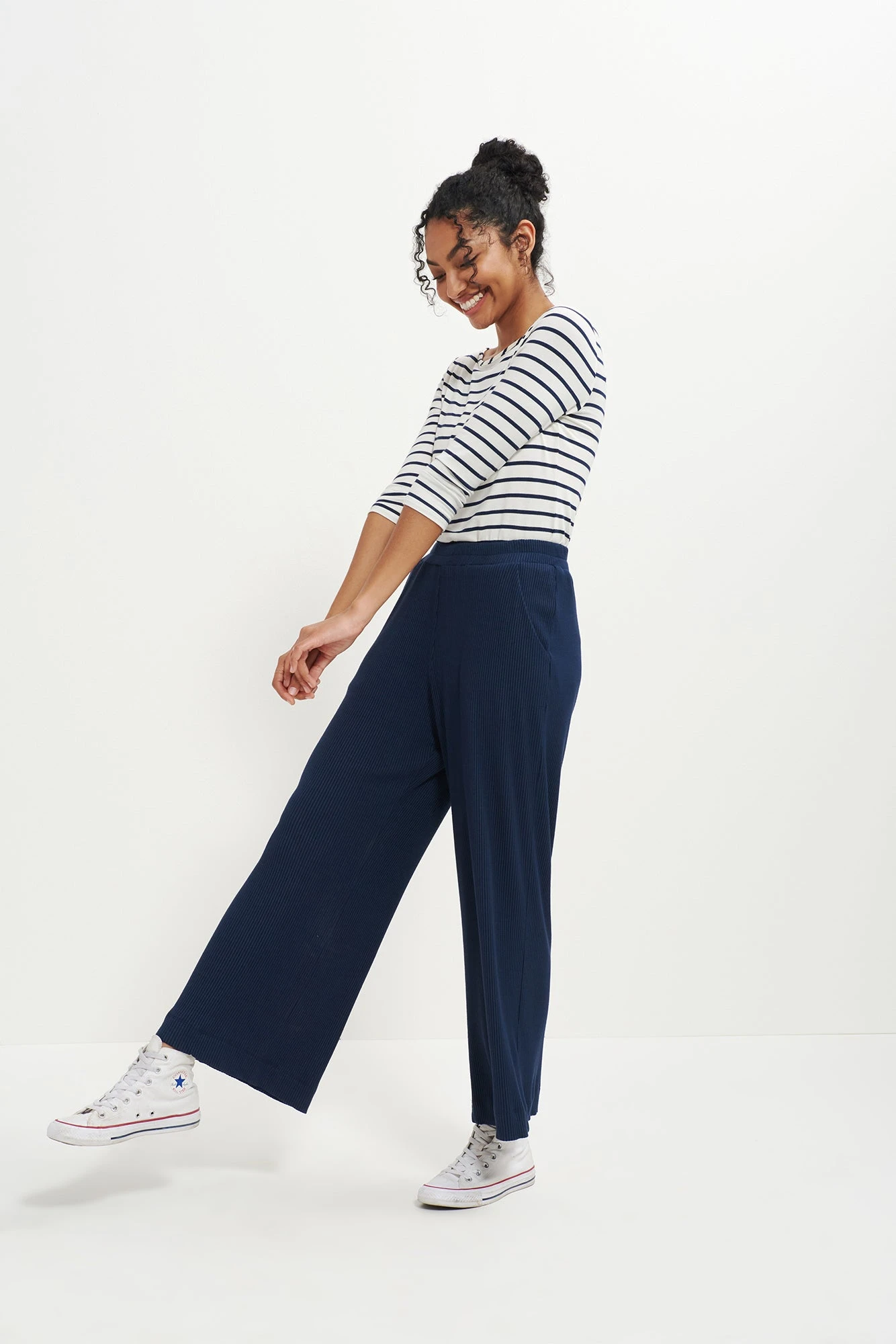 Willow Paris Rib Pants - Ocean 2 Willow Paris Rib Pants - Ocean - Image 2