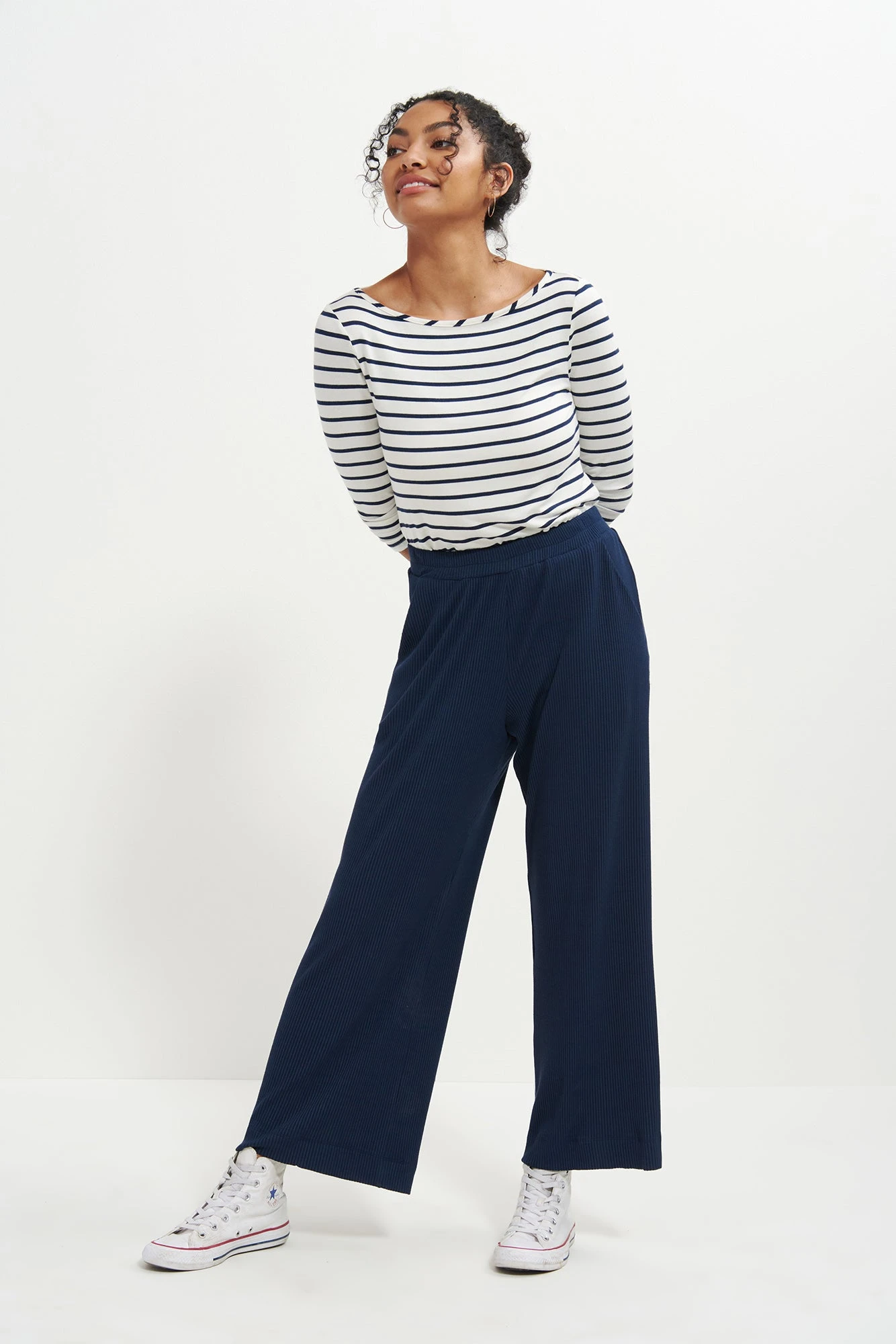 Willow Paris Rib Pants - Ocean 1 Willow Paris Rib Pants - Ocean