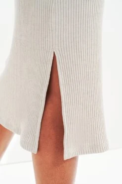 Vindy Linen Rib Skirt -Women Clothing Sales 0343 Vindy Linen Rib Linen 0341 Web