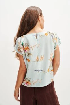 Margeaux Zero-Waste Blouse - Cannes Floral -Women Clothing Sales 0357 Margeaux Zero Waste Tee Cannes Print 0177 web c99432ee 1fa2 4c32 9cad be021f7973da