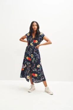 Gracia Washable Silk Dress -Women Clothing Sales 0362 Gracia Provence Print 1846 web