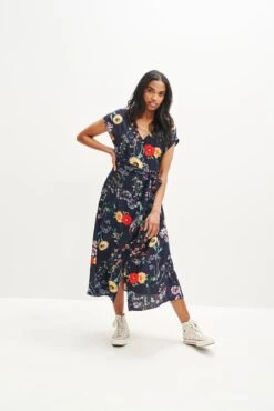 Gracia Washable Silk Dress -Women Clothing Sales 0362 Gracia Provence Print 1851 web