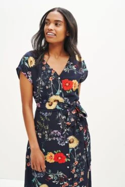 Gracia Washable Silk Dress -Women Clothing Sales 0362 Gracia Provence Print 1884 web