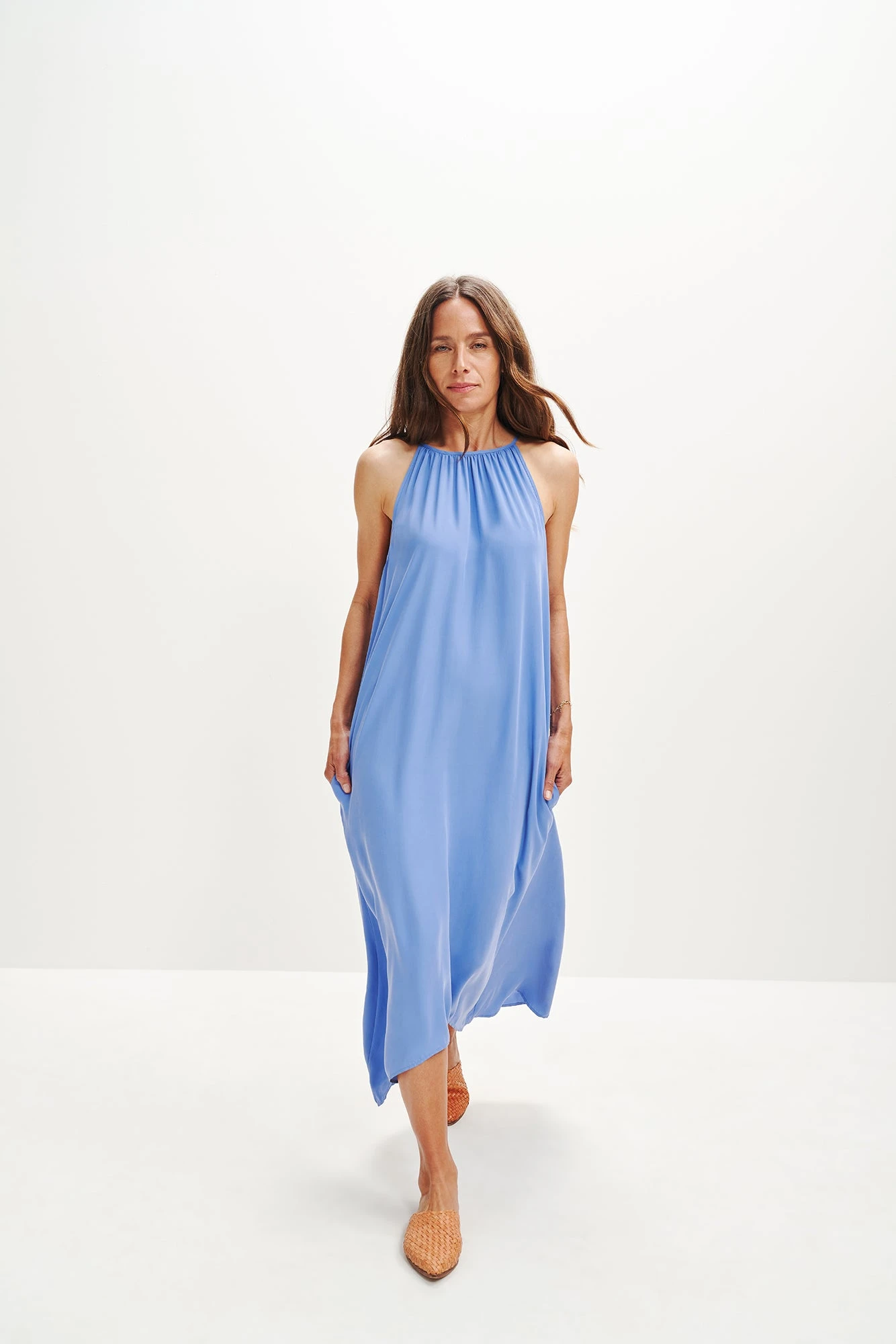 Jasmin Cottonseed Cupro Dress 1 Jasmin Cottonseed Cupro Dress