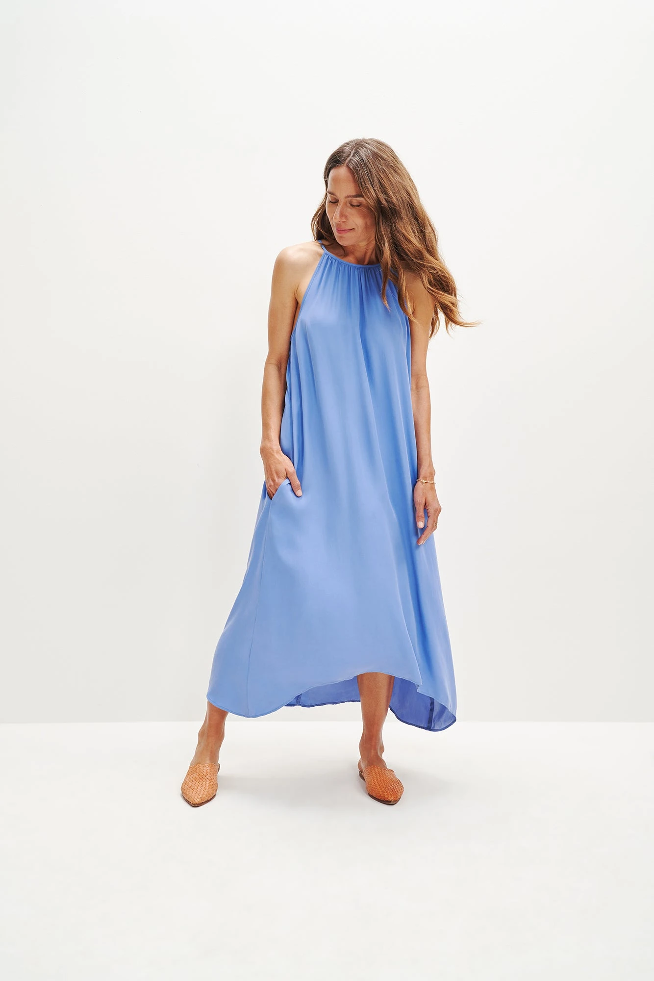 Jasmin Cottonseed Cupro Dress 2 Jasmin Cottonseed Cupro Dress - Image 2