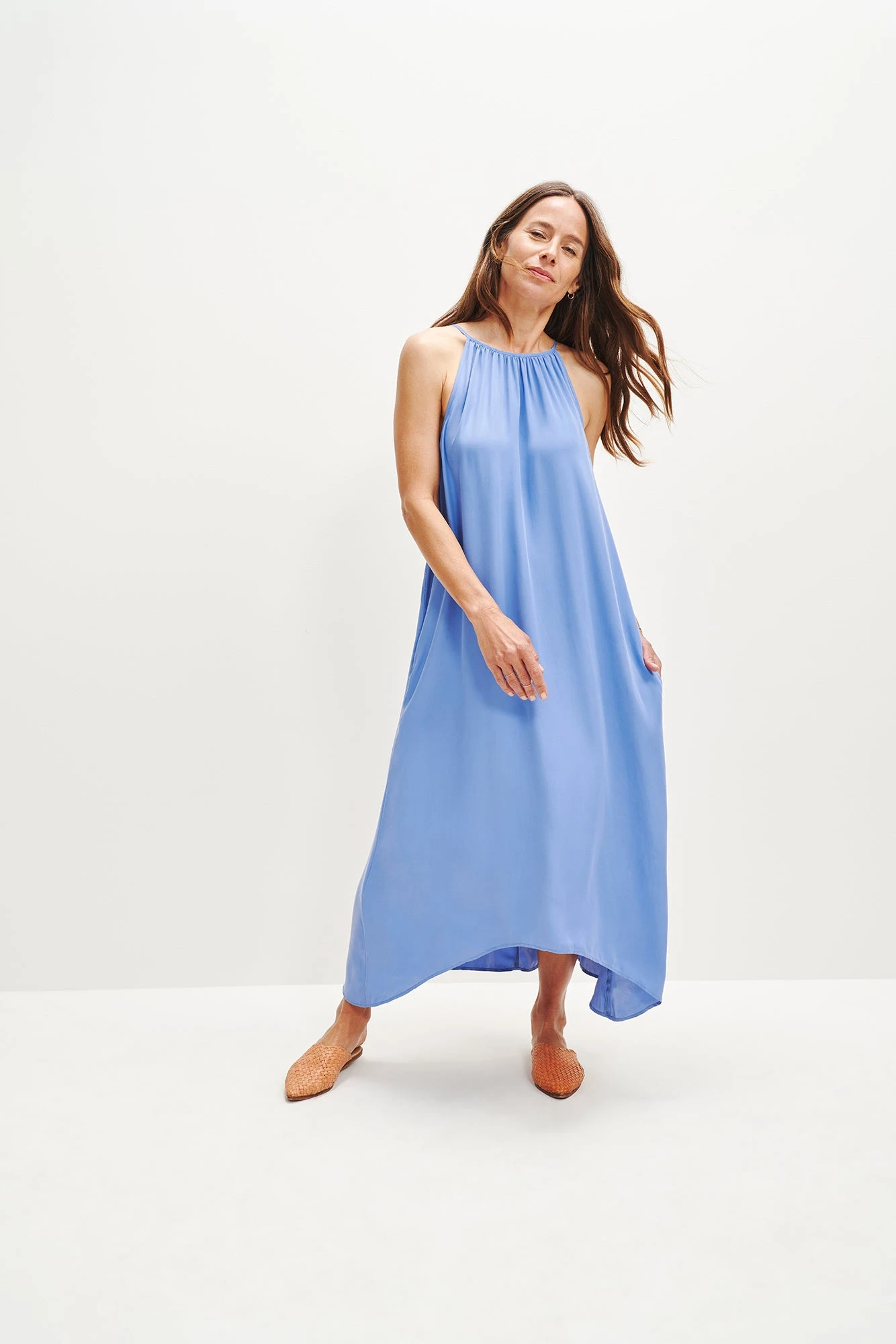 Jasmin Cottonseed Cupro Dress 3 Jasmin Cottonseed Cupro Dress - Image 3