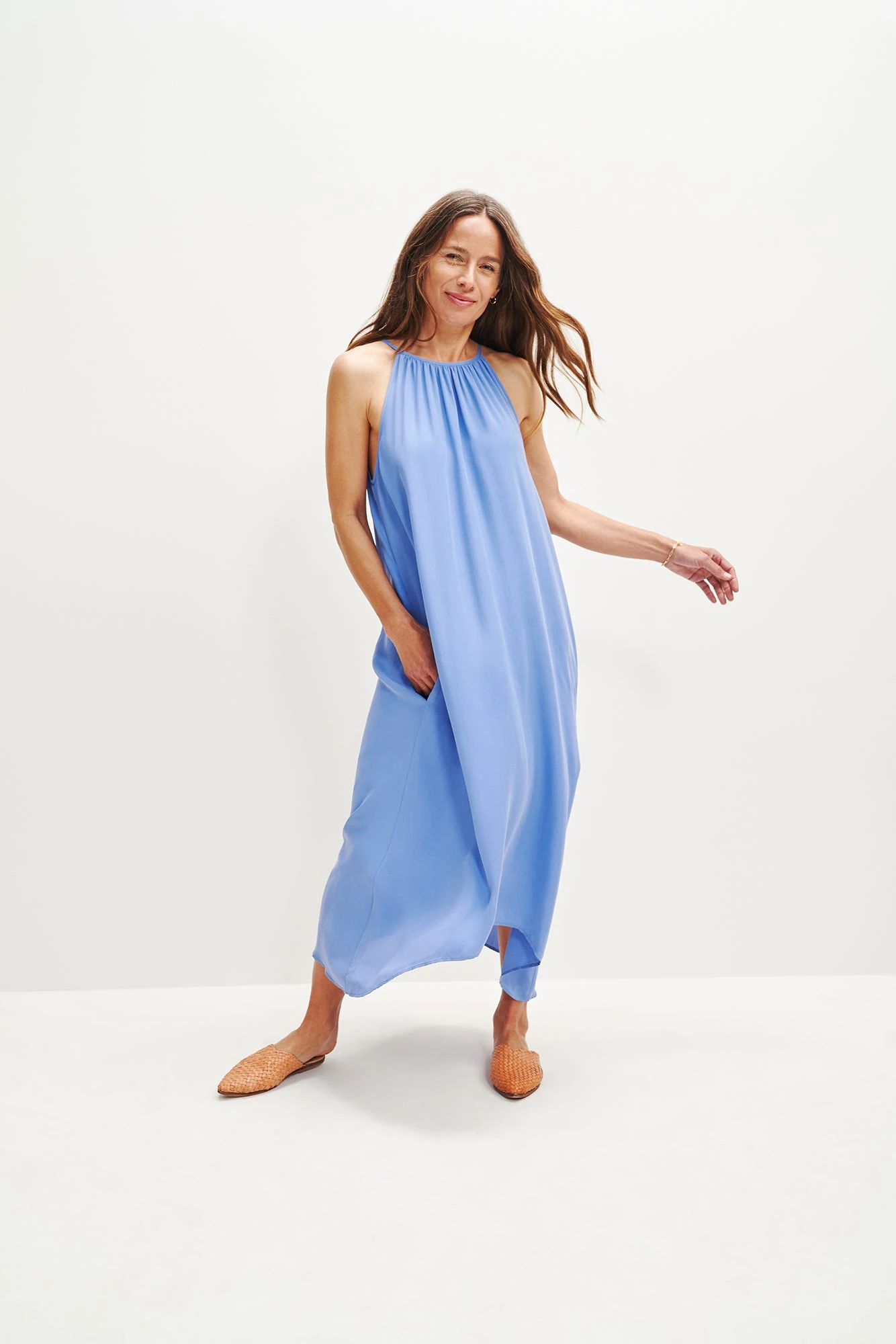 Jasmin Cottonseed Cupro Dress 4 Jasmin Cottonseed Cupro Dress - Image 4