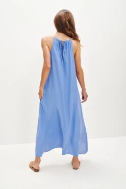 Jasmin Cottonseed Cupro Dress 24 Jasmin Cottonseed Cupro Dress -Women Clothing Sales 0364 Jasmin Sky 2158 web