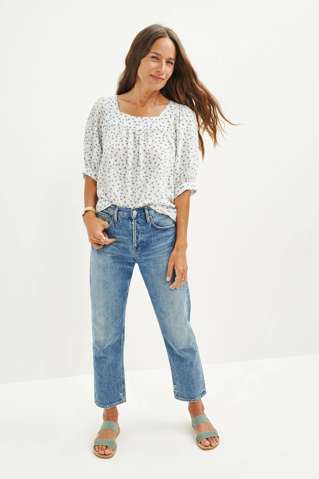 Edith Washable Silk Blouse - Riga Floral 2 Edith Washable Silk Blouse - Riga Floral - Image 2