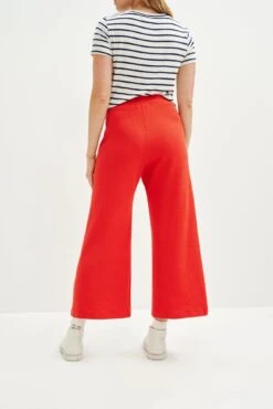 Willow Scallop Knit Pants - Carmine - ReAmour -Women Clothing Sales 0391 Ivy Carmine 2231 web 81a934e1 f749 440a 9097 da74cc1634d0