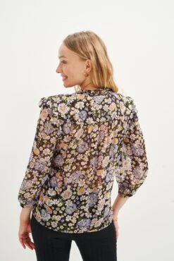 Camila Nouveau Silk Blouse - Midi Floral Lavender -Women Clothing Sales 0394 Camila Lavender Midi Floral 1944 web e17bca64 c3d6 46e5 9148 b9e190eef268