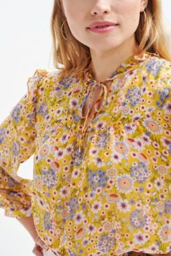 Camila Nouveau Silk Blouse - Midi Floral Sunflower 9 Camila Nouveau Silk Blouse - Midi Floral Sunflower -Women Clothing Sales 0394 Camila Sunflower 0249 web 5353da4a a468 43cf 87b2 2f01aa15f52b