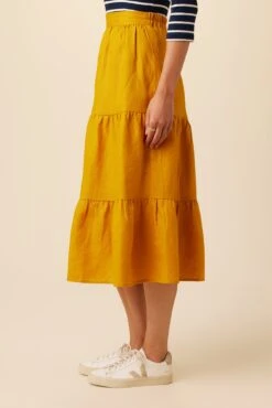 Jill Linen Skirt - Sunflower -Women Clothing Sales 0404 Jill Sunflower 2