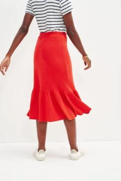 Melia Scallop Knit Skirt - Carmine -Women Clothing Sales 0405 Melia Carmine 1321 web eab7d1fb d111 4348 bfcf ad5bbfec85b8