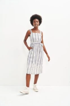 Jameela Upcycled Dress -Women Clothing Sales 0457 Jameela Summer Stripe 0884 web