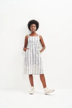 Jameela Upcycled Dress -Women Clothing Sales 0457 Jameela Summer Stripe 0895 web