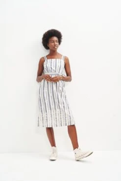 Jameela Upcycled Dress -Women Clothing Sales 0457 Jameela Summer Stripe 0899 web