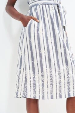 Jameela Upcycled Dress -Women Clothing Sales 0457 Jameela Summer Stripe 0988 web