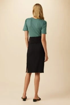 Zio Ribbed Skirt - Black -Women Clothing Sales 0464 Zio Black 3 c35166f3 710c 451a bb99 2bec759232d7