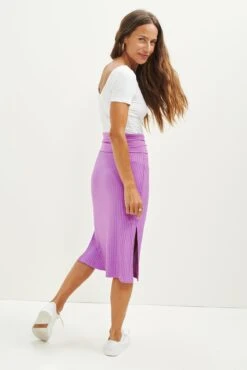 Zio Ribbed Skirt - Cosmos -Women Clothing Sales 0464 Zio Cosmos 1962 web ea9d96c6 ee9c 4bec 86a3 37d84c29a9a9