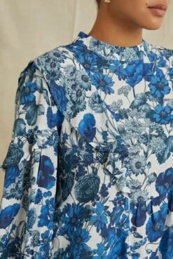 Clara Ecovero Blouse - Elsinore Blue -Women Clothing Sales 0485ClaraElsinoreBlue 7002 web 28fe8772 4d86 421f 8f4f 9c9517e6f1e8