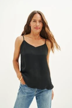 Lisbon Cupro Blouse - Black