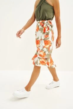 Rihanna Upcycled Skirt -Women Clothing Sales 0500 Rihanna Seville Floral 2609 web