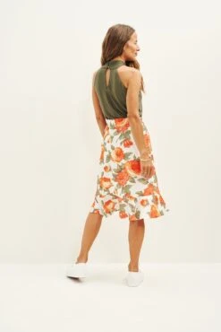 Rihanna Upcycled Skirt -Women Clothing Sales 0500 Rihanna Seville Floral 2724 web