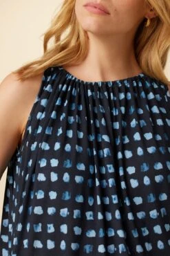 Floret Silken Modal Tank - Squared Up Black -Women Clothing Sales 0503 Floret Squared Up Black 4