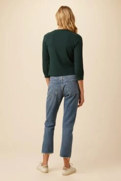 Dia Paris Rib Top - Darkest Spruce -Women Clothing Sales 0524 Dia Darkest Spruce 3