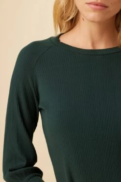 Dia Paris Rib Top - Darkest Spruce -Women Clothing Sales 0524 Dia Darkest Spruce 4