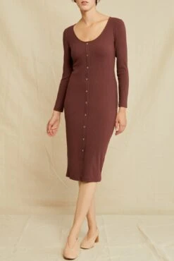 Soraya Paris Rib Dress - Mocha