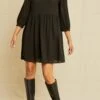 Alina Tencel Dress - Black