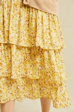 Christy Ecovero Skirt - Dandelion Floral -Women Clothing Sales 0546 Christy Dandelion Floral 1001 web 7c5e724d 0788 4f38 aa35 336bcec27952