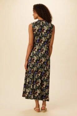 Olive Viscose Knit Dress - Summer Fields -Women Clothing Sales 0557 Olive Viscose Summer Fields 3