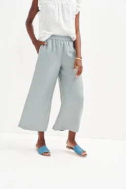 Salice Linen Pants - ReAmour -Women Clothing Sales 0558 Salice Linen Eucalyptus 1283 web aa735d50 d87b 4f69 b17a ae19a26e17f6