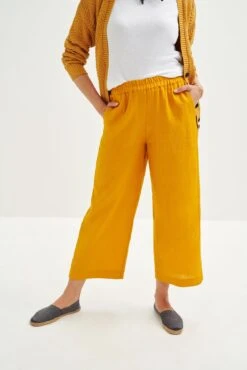 Salice Linen Pants - ReAmour -Women Clothing Sales 0558 Salice Linen Sunflower 1973 web 1b8f073a b68b 433e 91f3 aa6beb59443d