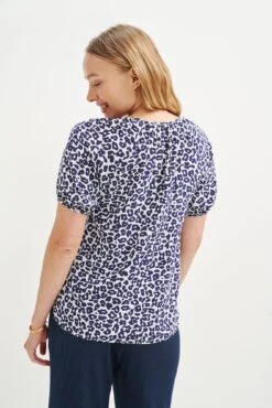Lotta Washable Silk Blouse - Navy Sauvage -Women Clothing Sales 0563 Lotta Silk Sauvage Print 1252 web 24860948 b4ef 4ead b983 b153a6674a28