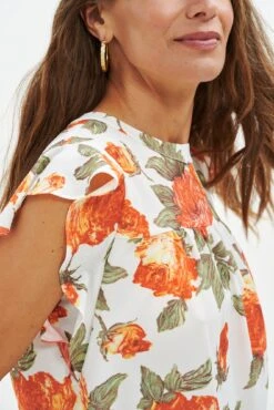 Calla Upcycled Blouse - Seville Floral -Women Clothing Sales 0568 Calla Upcycled Seville Floral 2352 web